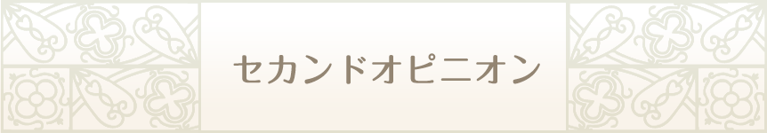 セカンドオピニオン